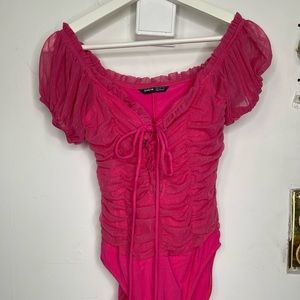 Pink bodysuit from shein- size L